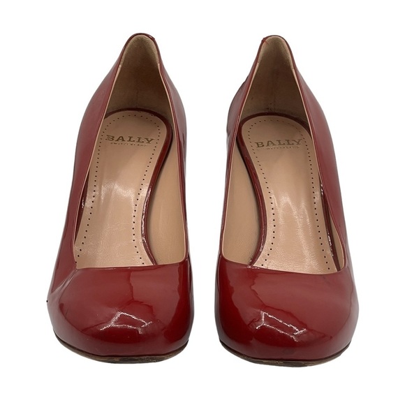 Bally Red Patent Ombrette Leather Pumps Size 35 Women’s - Picture 3 of 11